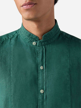 Camicia Pierre in lino verde