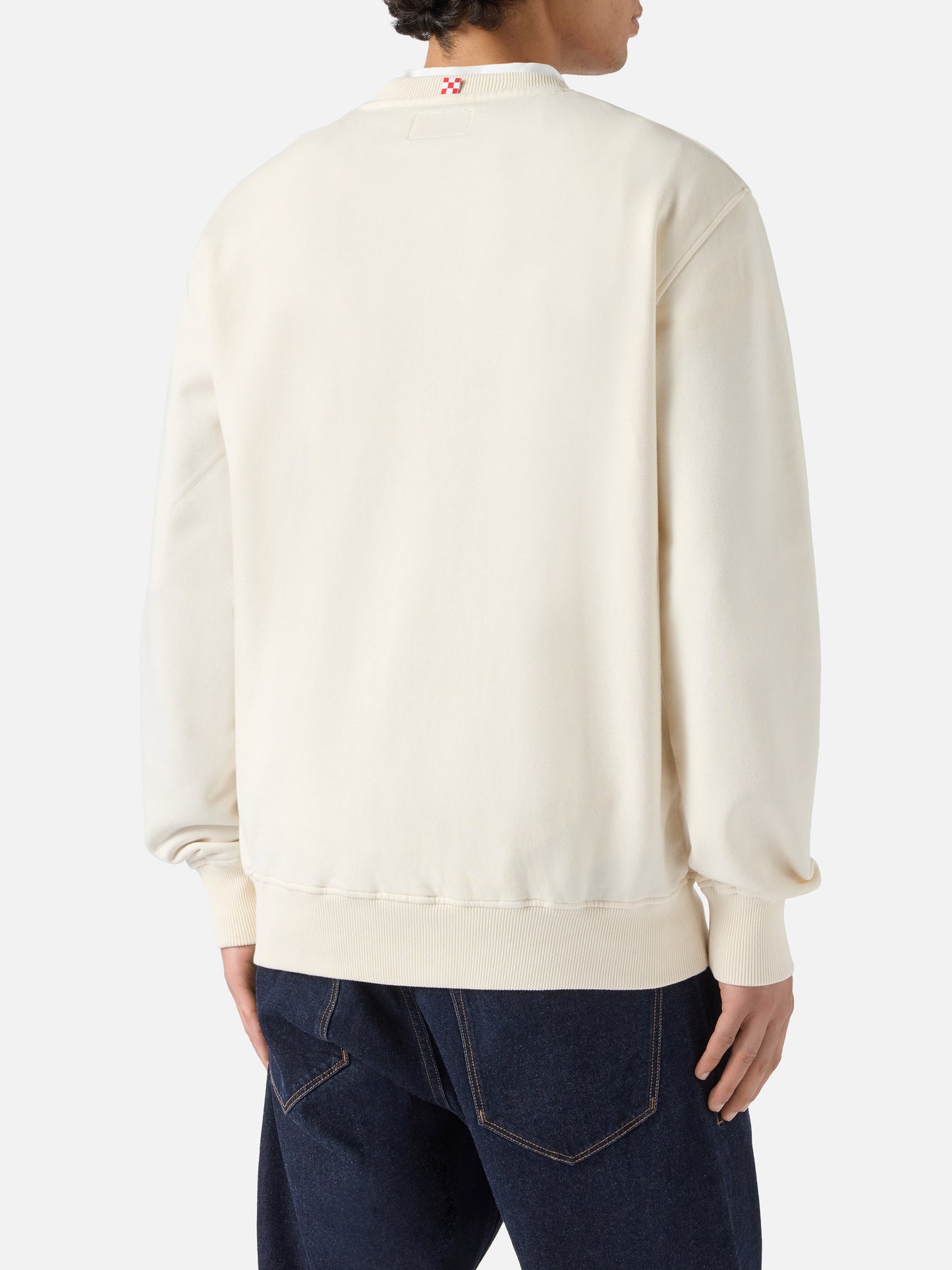 Sudadera Ponza color crema con bordado Starducks 