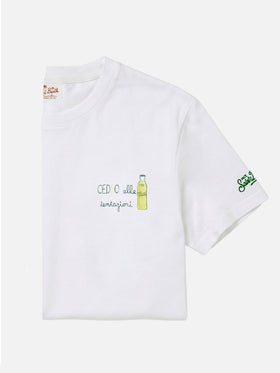 White Portofino T-shirt with Cedro Alle Tentazioni embroidery | Special Edition