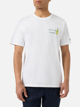T-shirt Portofino bianca con ricamo Cedro Alle Tentazioni | Special Edition