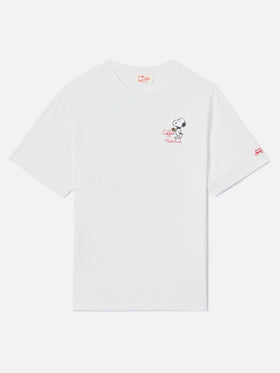 Camiseta Portofino blanca con bordado Coffee Habitué | Edición especial 