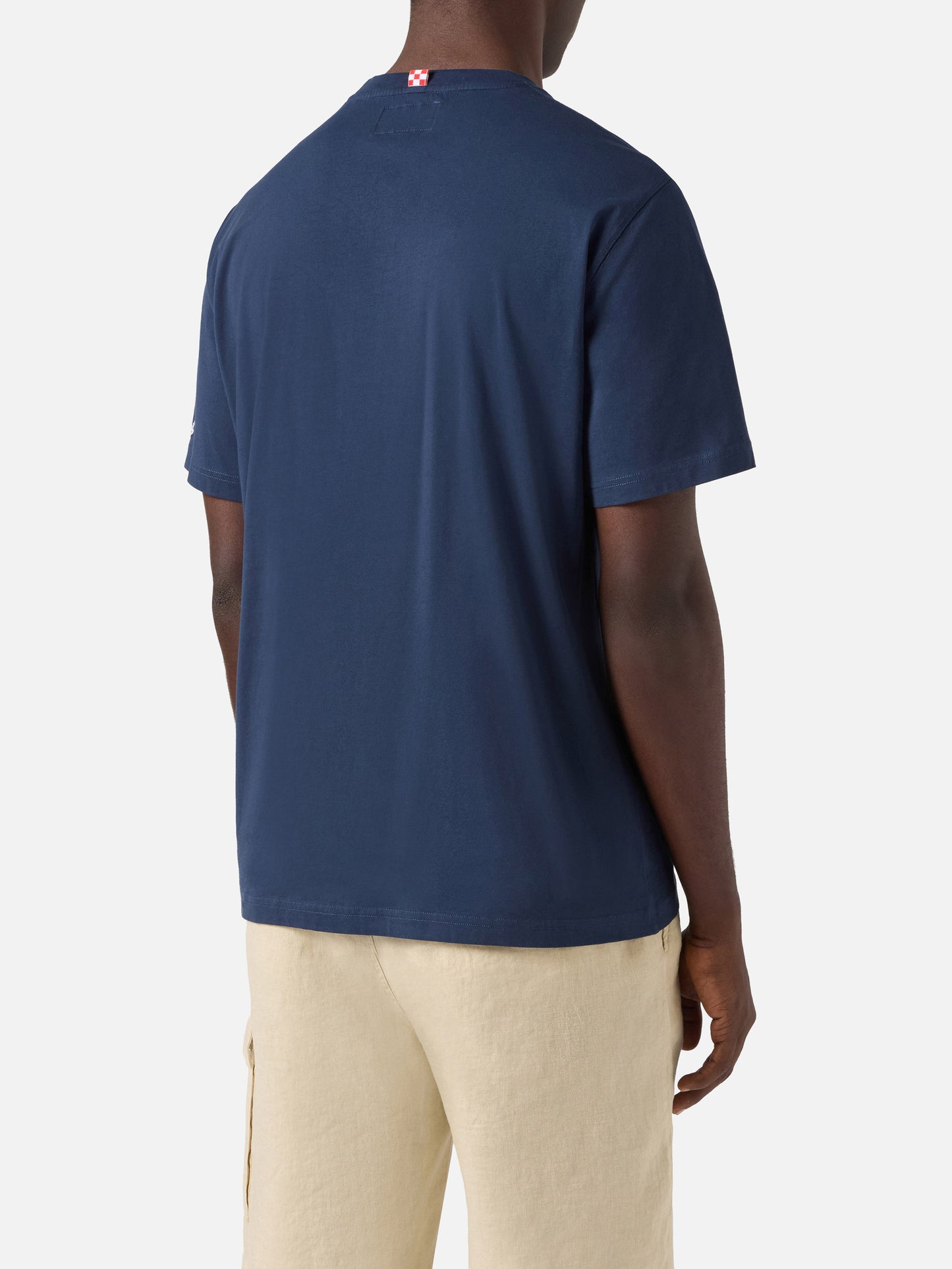 T-shirt Blue Portofino avec broderie Real Men Play Padel 