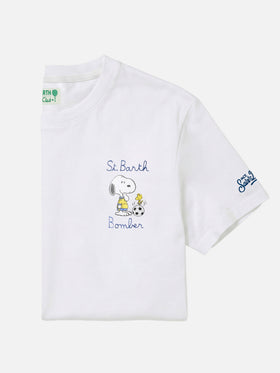 Camiseta Portofino blanca con bordado St. Barth Bomber | Edición especial 
