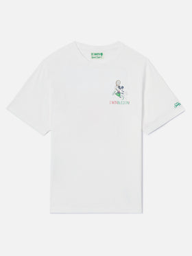 White Portofino T-shirt with I Winbledon embroidery | Special Edition