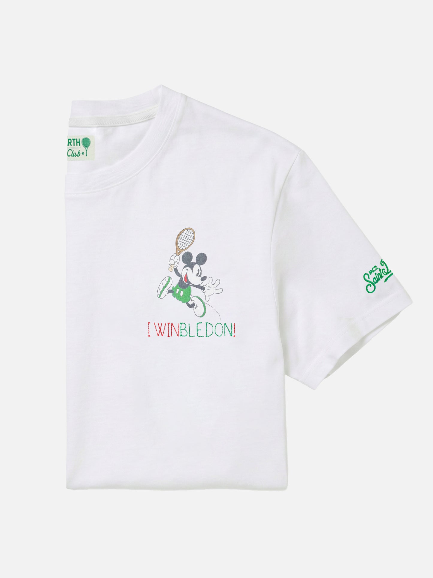 White Portofino T-shirt with I Winbledon embroidery | Special Edition