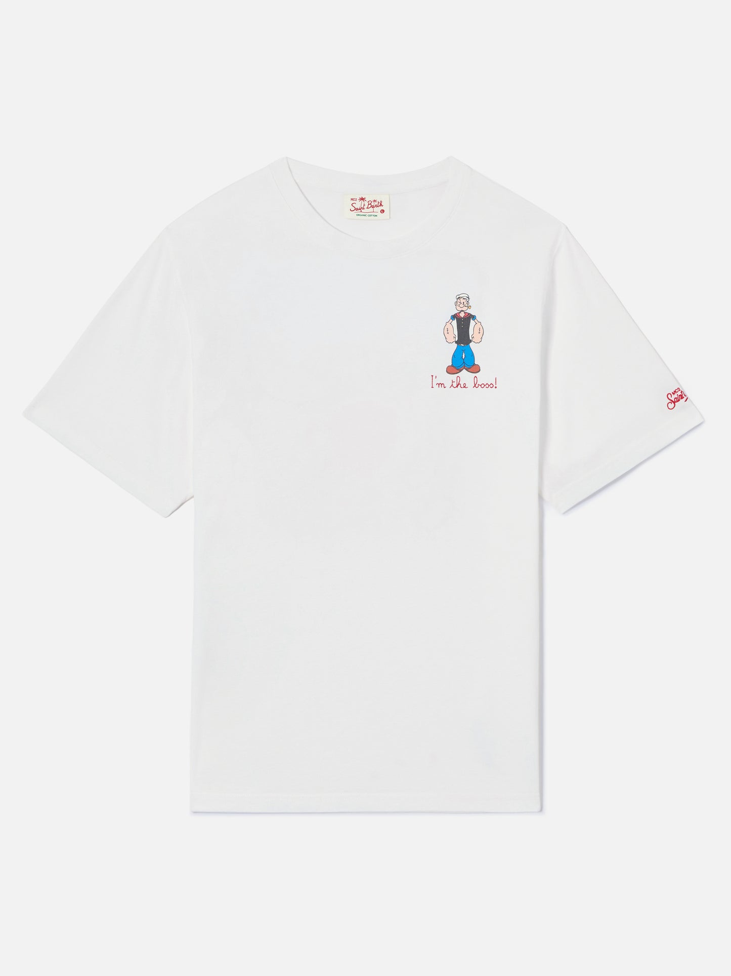 Camiseta Portofino blanca con bordado I'm The Boss | Edición Especial 