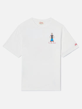 Camiseta Portofino blanca con bordado I'm The Boss | Edición Especial 