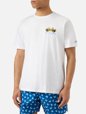 White Portofino T-shirt with À La Plage embroidery