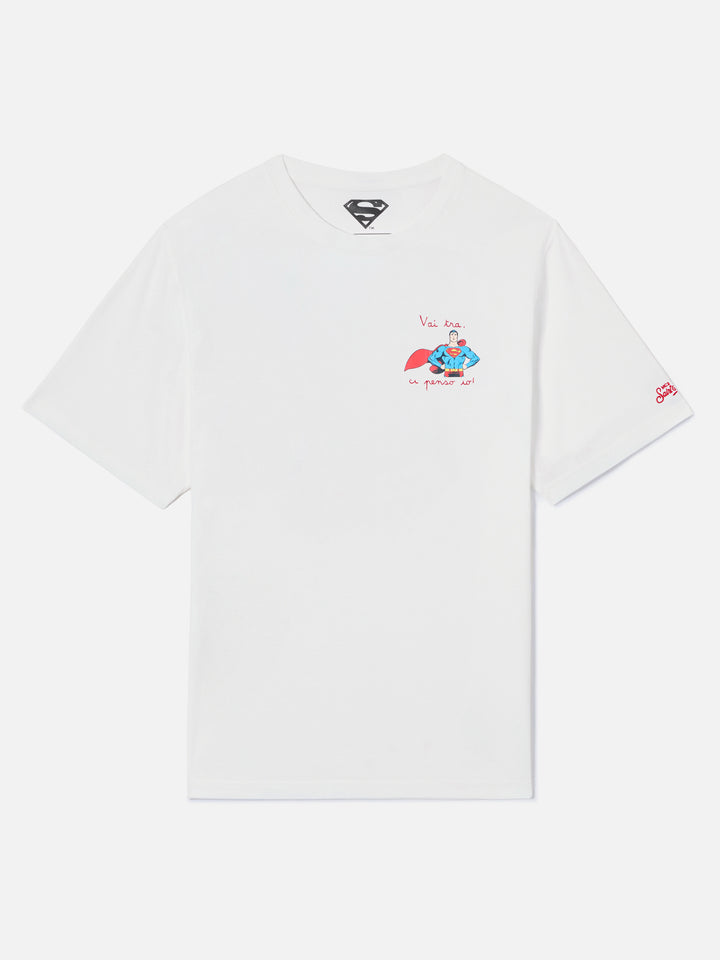 T-shirt Portofino bianca con ricamo Vai Tra Ci Penso Io! | Special Edition
