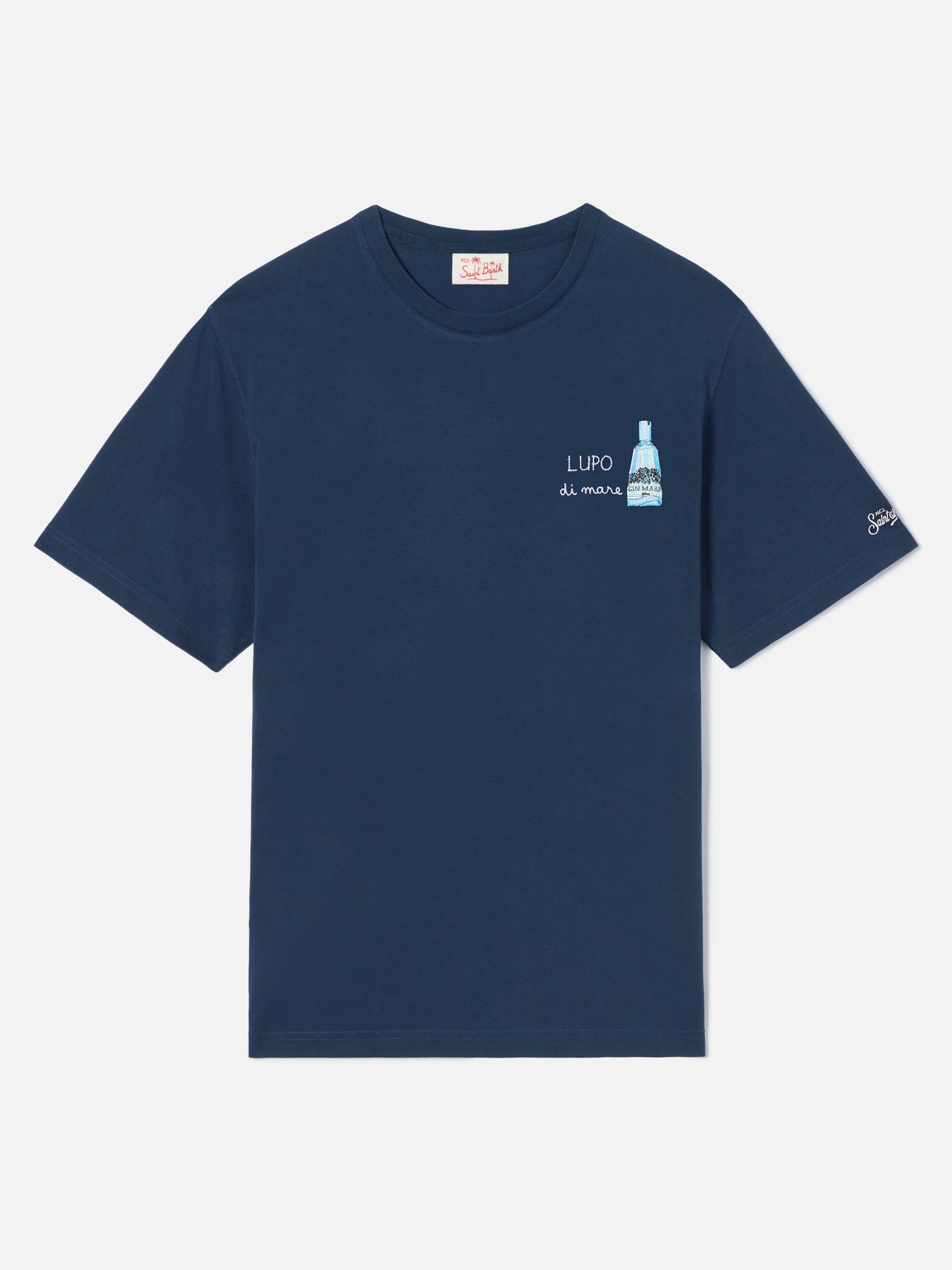 Blue Portofino T-shirt with Lupo Di Mare embroidery | Special Edition