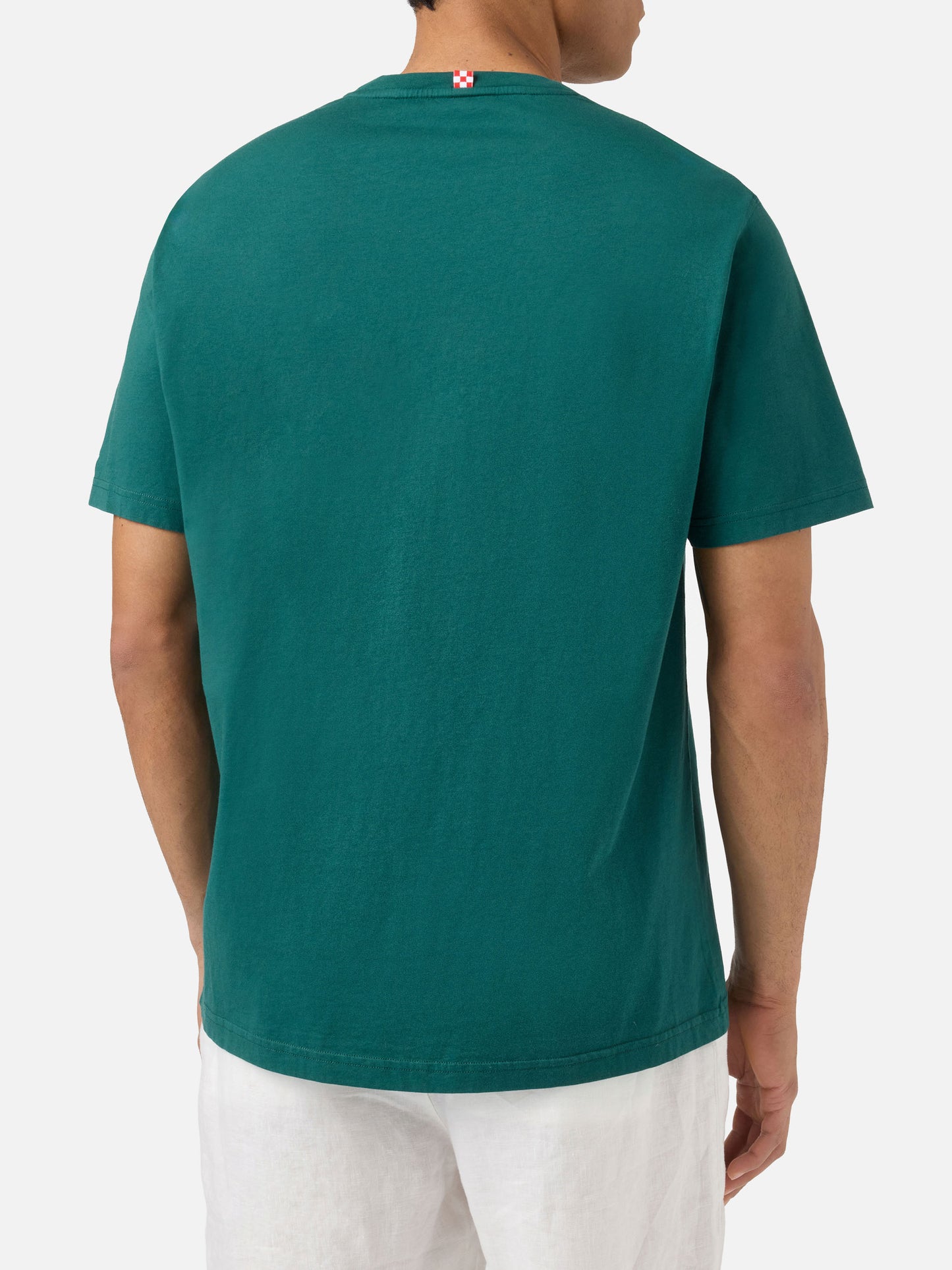 T-shirt Portofino verde con ricamo Mi Piace Tonica | Special Edition