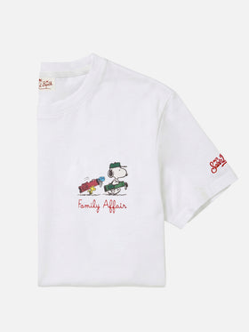 T-shirt Portofino blanc avec broderie Snoopy Family Affair | Special Edition 