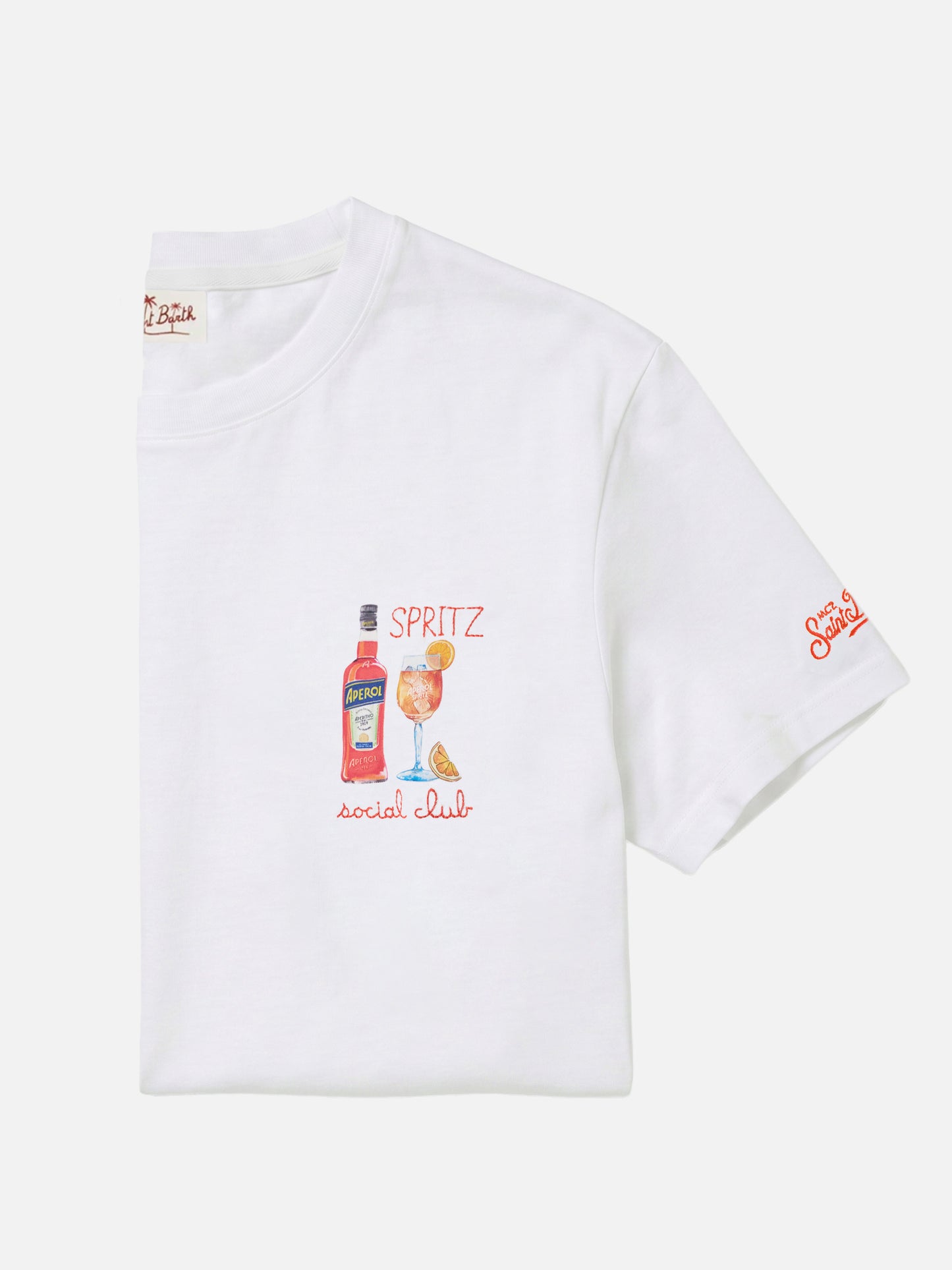 Camiseta Portofino blanca con bordado Spritz Social Club | Special Edition 