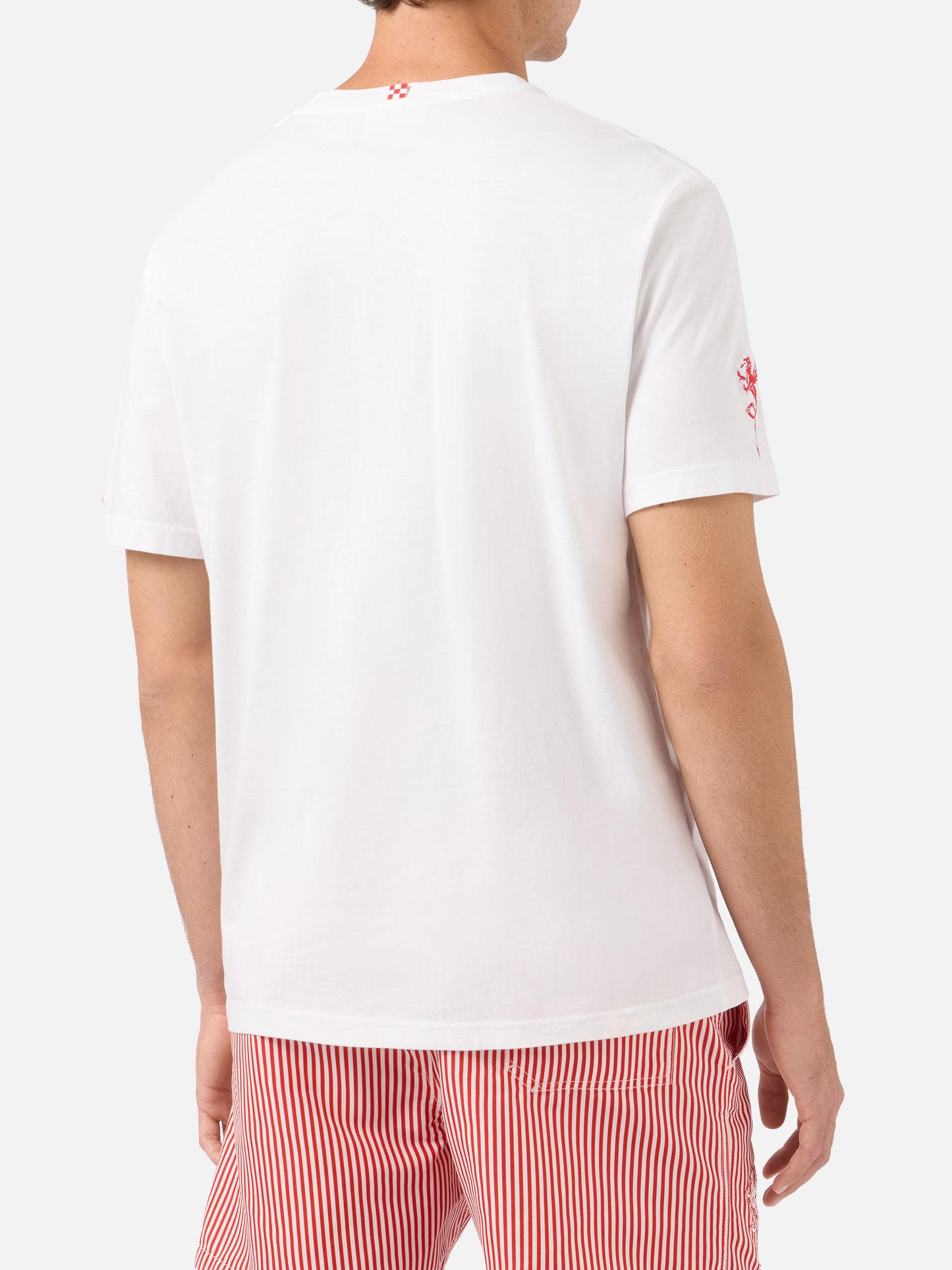 White Portofino T-shirt with AS Cannes Fier d'être Cannois embroidery | Special Edition