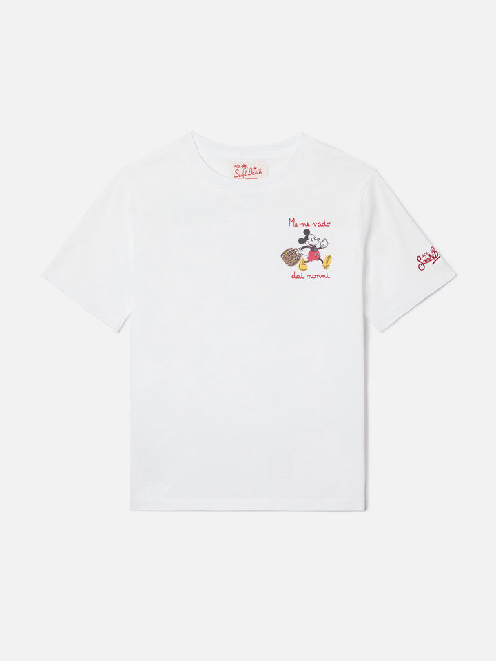 T-shirt Portofino Jr avec broderie Me Ne Vado Dai Nonni | Édition spéciale 