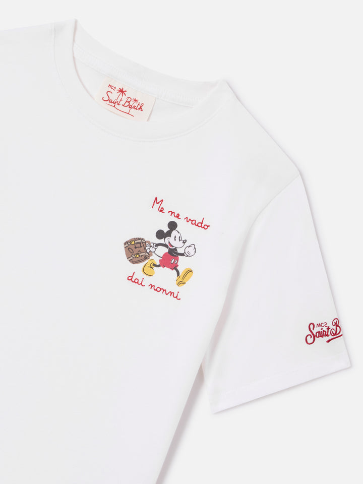 T-shirt Portofino Jr avec broderie Me Ne Vado Dai Nonni | Édition spéciale 