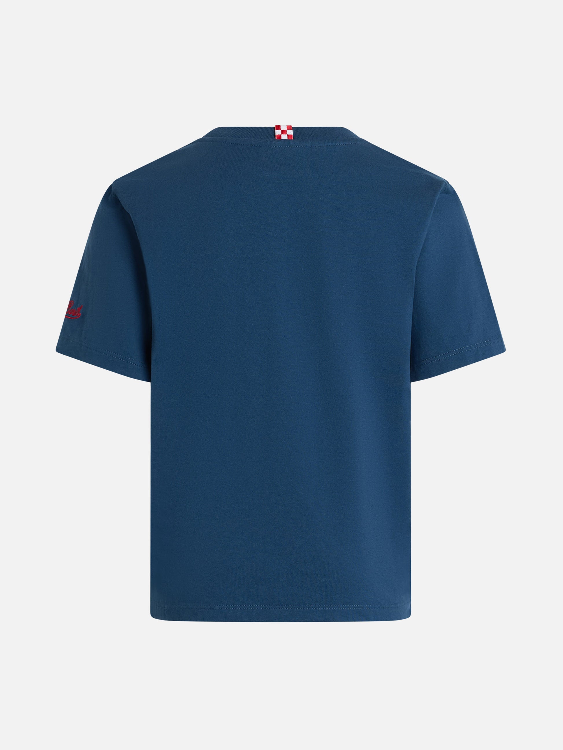 Boy cotton jersey t-shirt Portofino Jr with Per hobby faccio guai embroidery | INSULTI LUMINOSI SPECIAL EDITION - MC2 Saint Barth