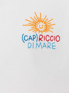 Portofino Jr cotton jersey t-shirt with Capriccio di Mare embroidery | INSULTI LUMINOSI SPECIAL EDITION - MC2 Saint Barth