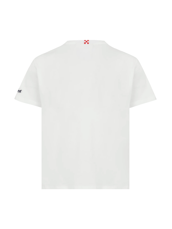 Portofino Jr cotton jersey t-shirt with St. Barth Bad Boy embroidery - MC2 Saint Barth