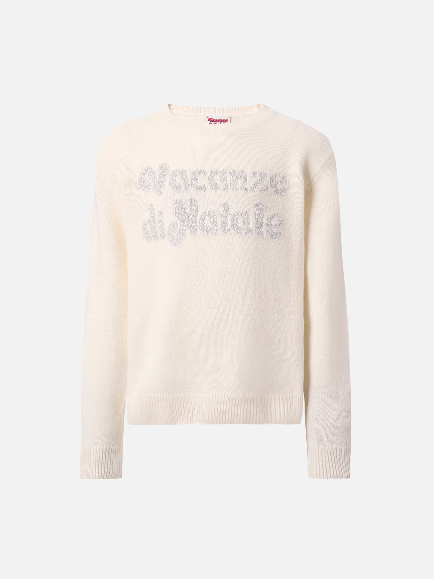 Crewneck Princess in misto cashmere con jacquard lurex Vacanze di Natale | VACANZE DI NATALE SPECIAL EDITION