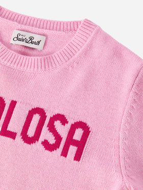 Maglione  Princess in misto cashmere e con jacquard Favolosa