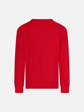 Kid crewneck sweater with Christmas Snoopy print  | SNOOPY - PEANUTS™ SPECIAL EDITION