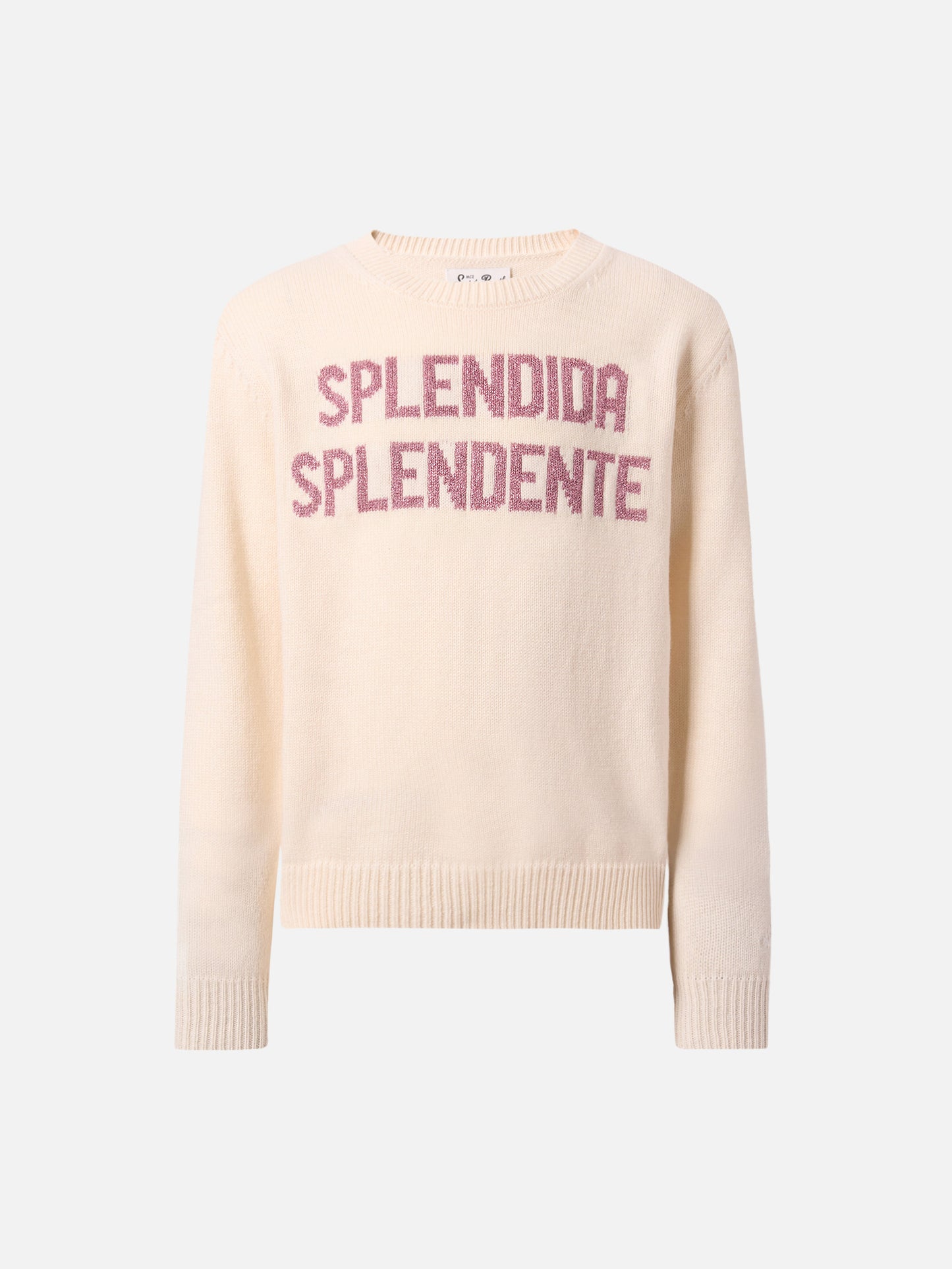 Princess cashmere-blend sweater with Splendida Splendente lurex jacquard