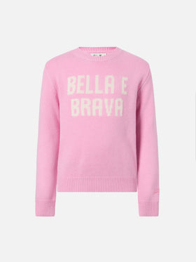 Sweater Princess aus Kaschmirmischung mit Bella e Brava Jacquard