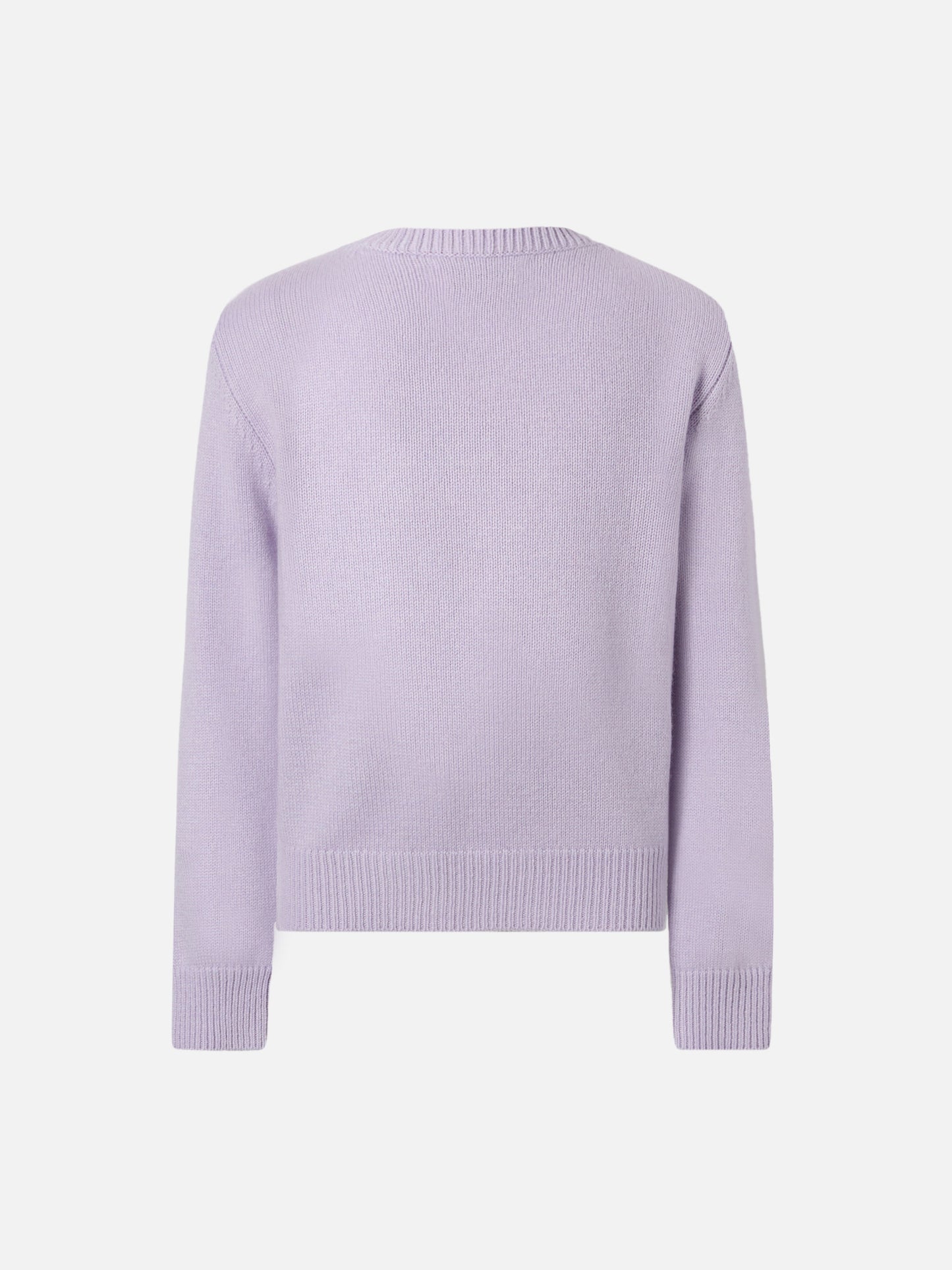 Girocollo Princess in misto cashmere con jacquard Bella e Monella