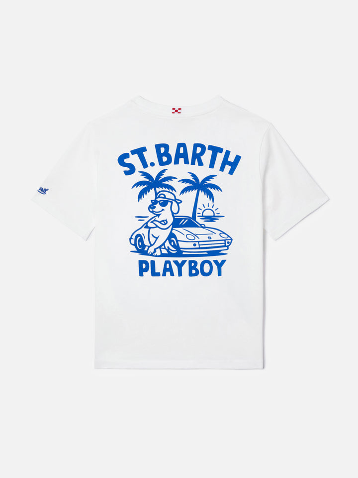 T-shirt Portland Jr con maxi stampa Playboy sul retro