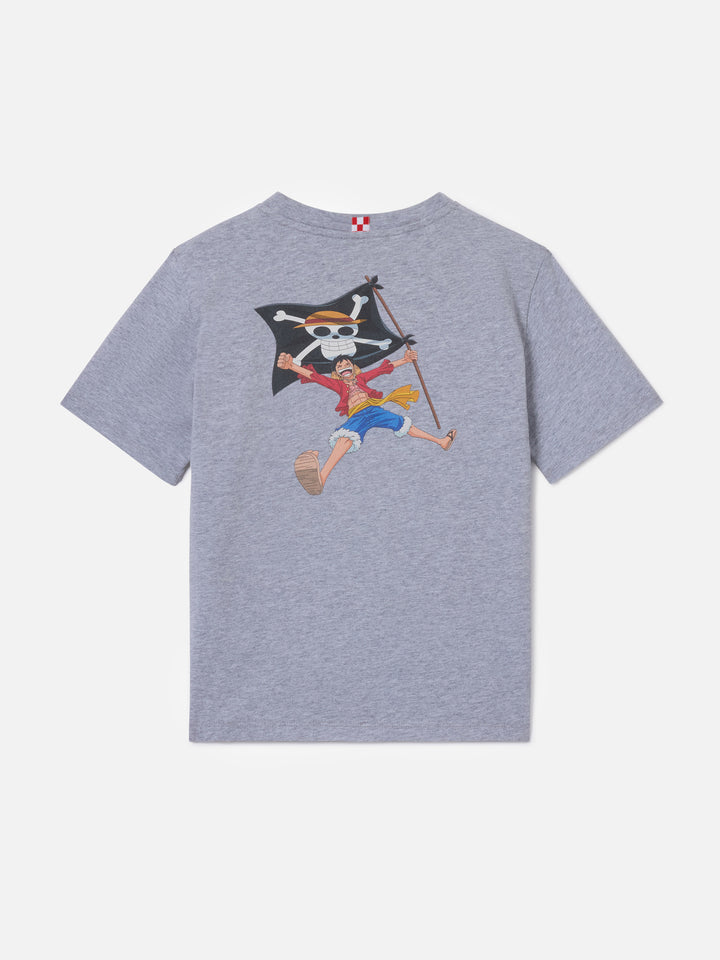 Grey Portland Jr t-shirt with Monkey D. Luffy print | ONE PIECE SPECIAL EDITION