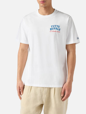White Portland t-shirt with Tutte Bufale print
