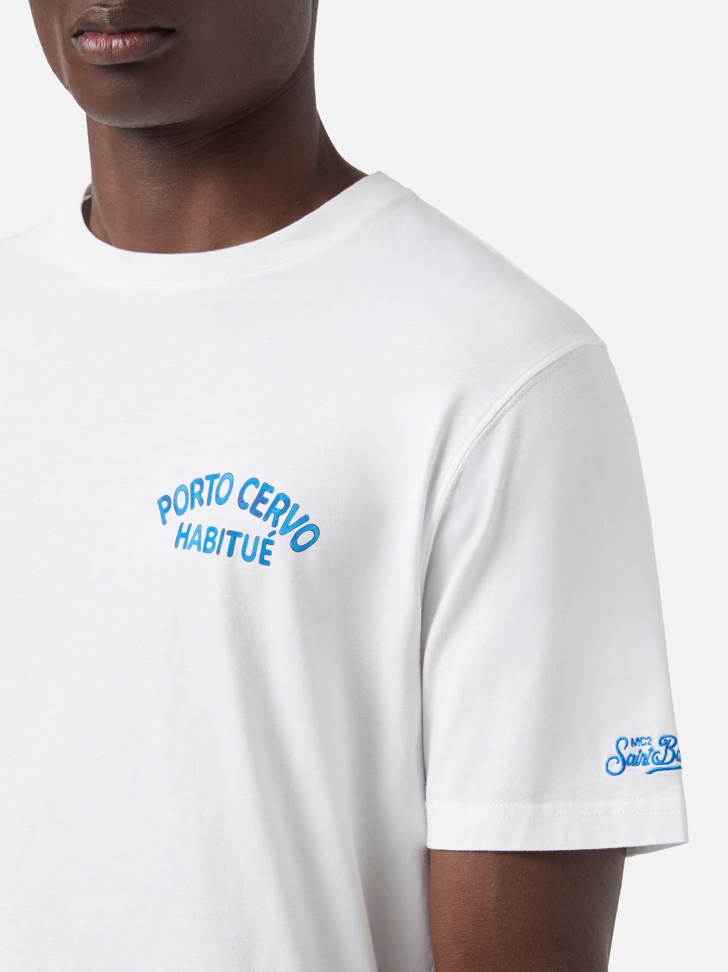 Camiseta White Portland con estampado Porto Cervo Habitué | Edición Especial 
