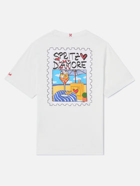 T-shirt Portland blanc avec illustration Spritzo d’Amore 