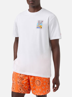 T-shirt Portland blanc avec illustration Spritzo d’Amore 