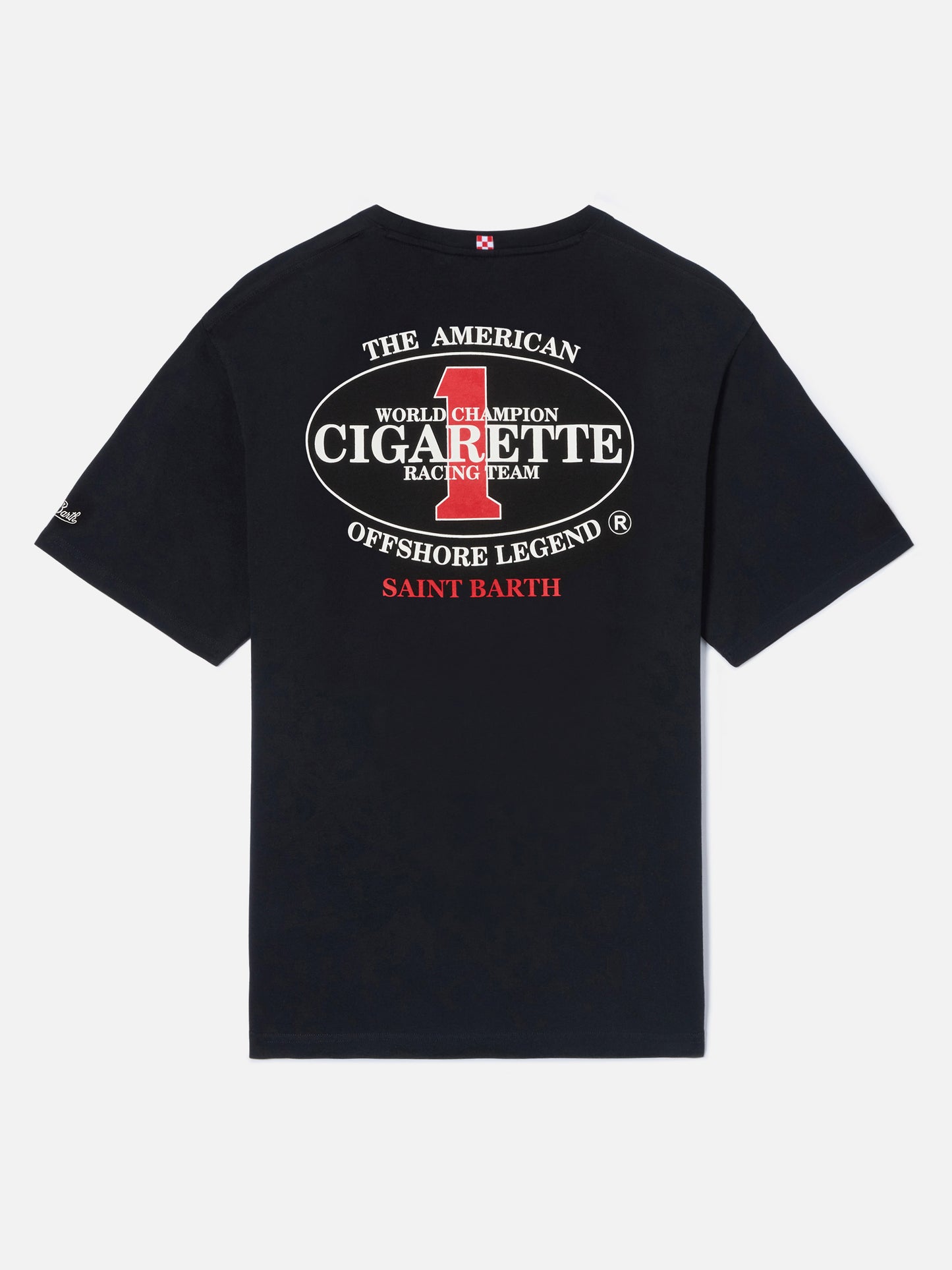 T-shirt Portland nera con stampa Cigarette Racing | Special Edition