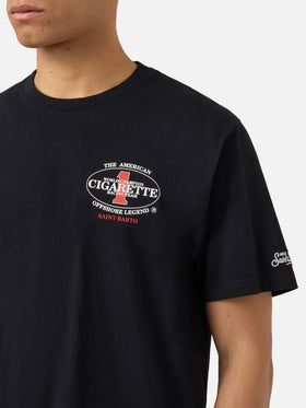 T-shirt Portland nera con stampa Cigarette Racing | Special Edition
