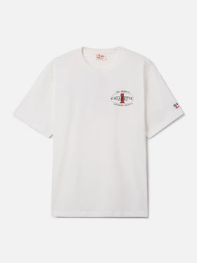 Camiseta Portland color crema con estampado Cigarette Racing | Edición Especial 