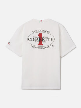 Camiseta Portland color crema con estampado Cigarette Racing | Edición Especial 