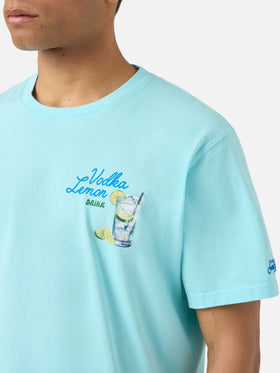 Camiseta Portland verde aqua con ilustración Vodka Lemon Drink 