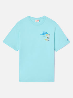 Camiseta Portland verde aqua con ilustración Vodka Lemon Drink 