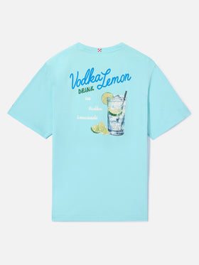 Camiseta Portland verde aqua con ilustración Vodka Lemon Drink 