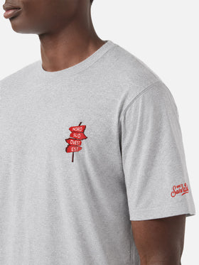 T-shirt portland grigia con grafica Nord Sud Ovest Est | Special Edition
