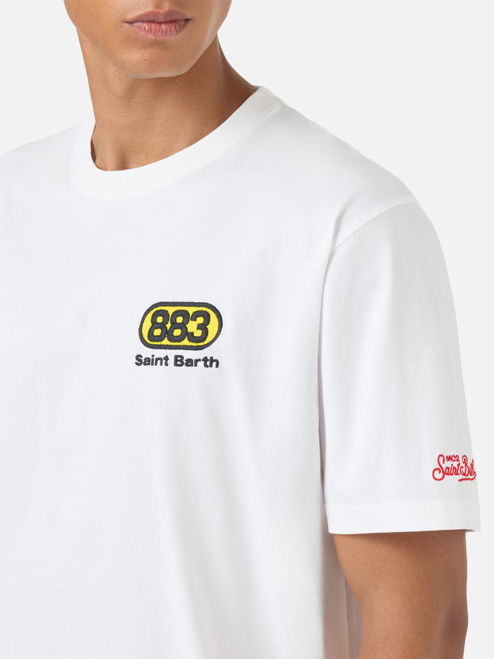 T-shirt blanc en portland avec imprimé Nord Sud Ovest Est | Special Edition 