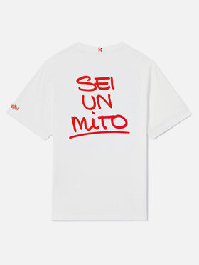 T-shirt White portland avec graphisme Sei un mito | Special Edition 