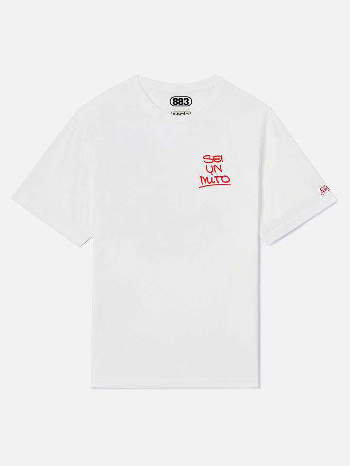 T-shirt White portland avec graphisme Sei un mito | Special Edition 