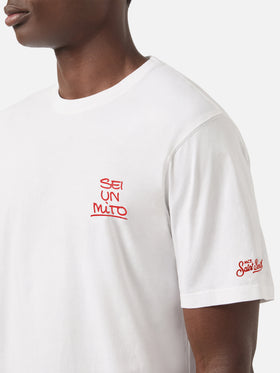 T-shirt White portland avec graphisme Sei un mito | Special Edition 