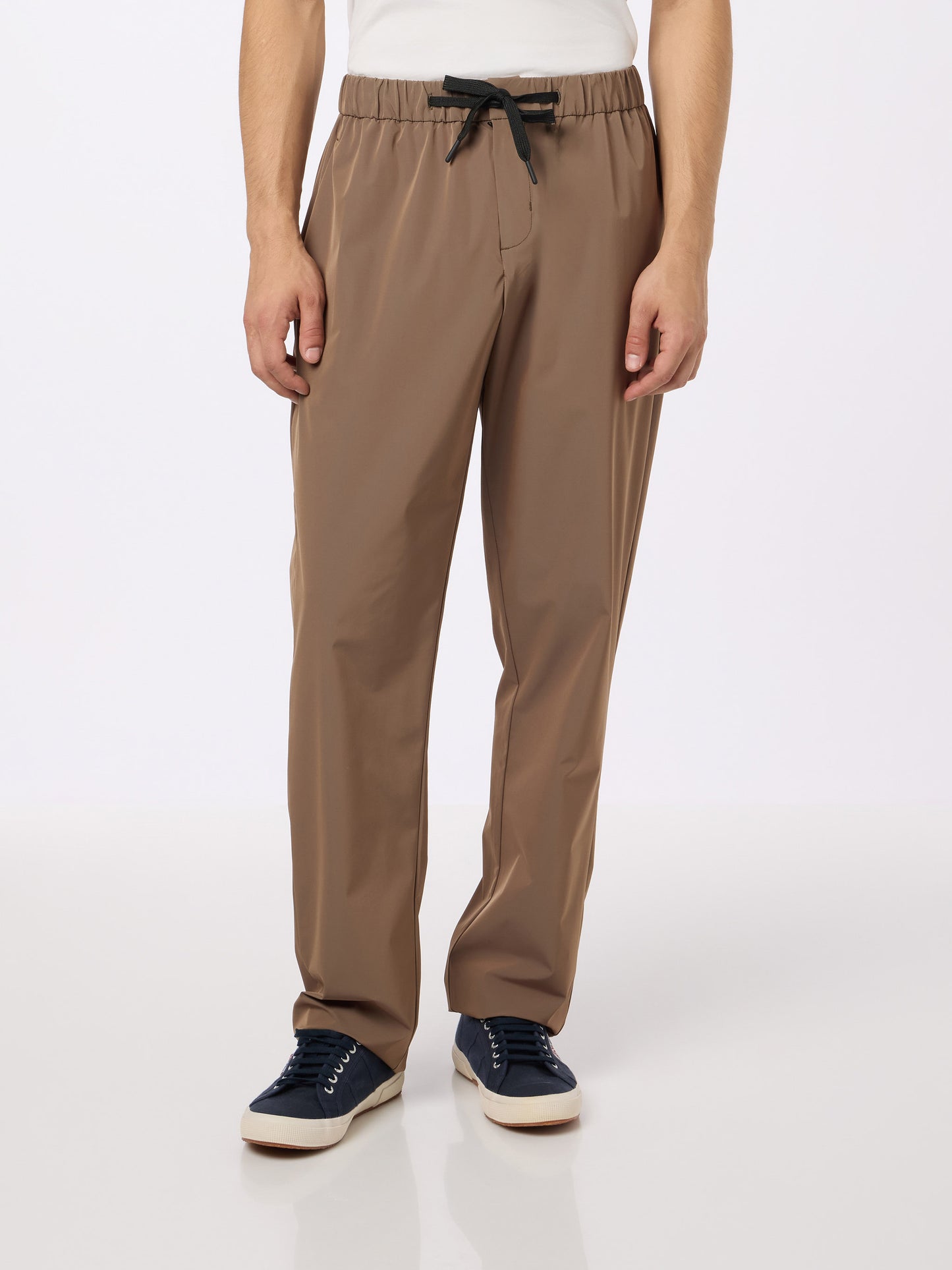 Man khaki casual pants Porter - MC2 Saint Barth
