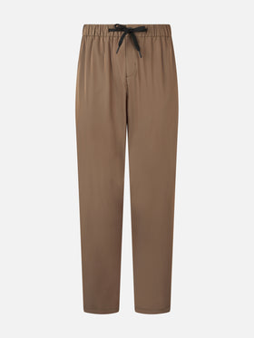 Man khaki casual pants Porter - MC2 Saint Barth
