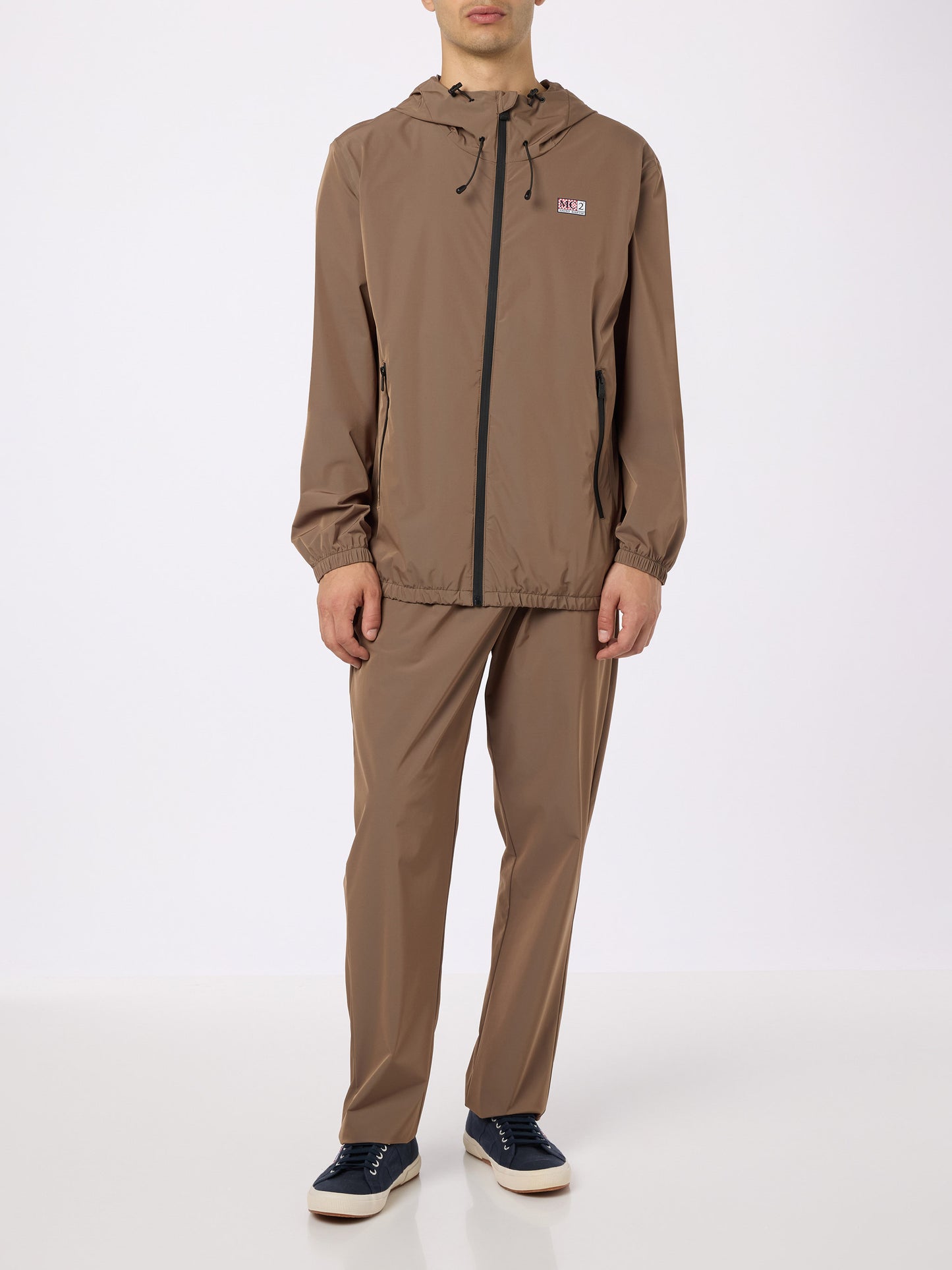 Man khaki casual pants Porter - MC2 Saint Barth